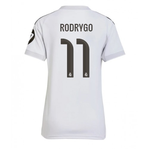 Real Madrid Rodrygo Goes #11 Replica Home Stadium Shirt for Women 2025-26 Short Sleeve Real Madrid Rodrygo Goes #11 Replica Home Stadium Shirt for Women 2025-26 Short Sleeve